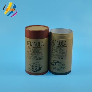 China Food Grade FDA 3piece Telescope Kraft Tube Packaging on sale