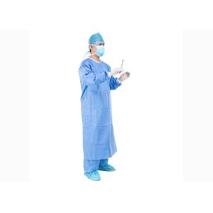 Reinforced Disposable Surgical Gown For Hospital 30 / 40gsm SMS Sterile