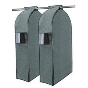 Nonwoven Gray Garment Storage Bags Eco-friendly Garment Bag Personalized