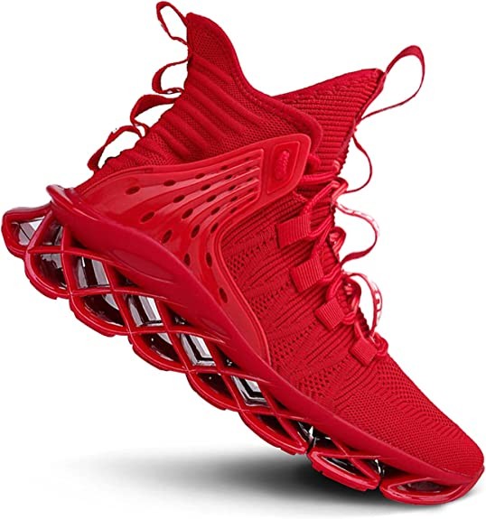 Buy Red PVC Rubber Breathable School High Ankle Basketball Shoes OEM at wholesale prices