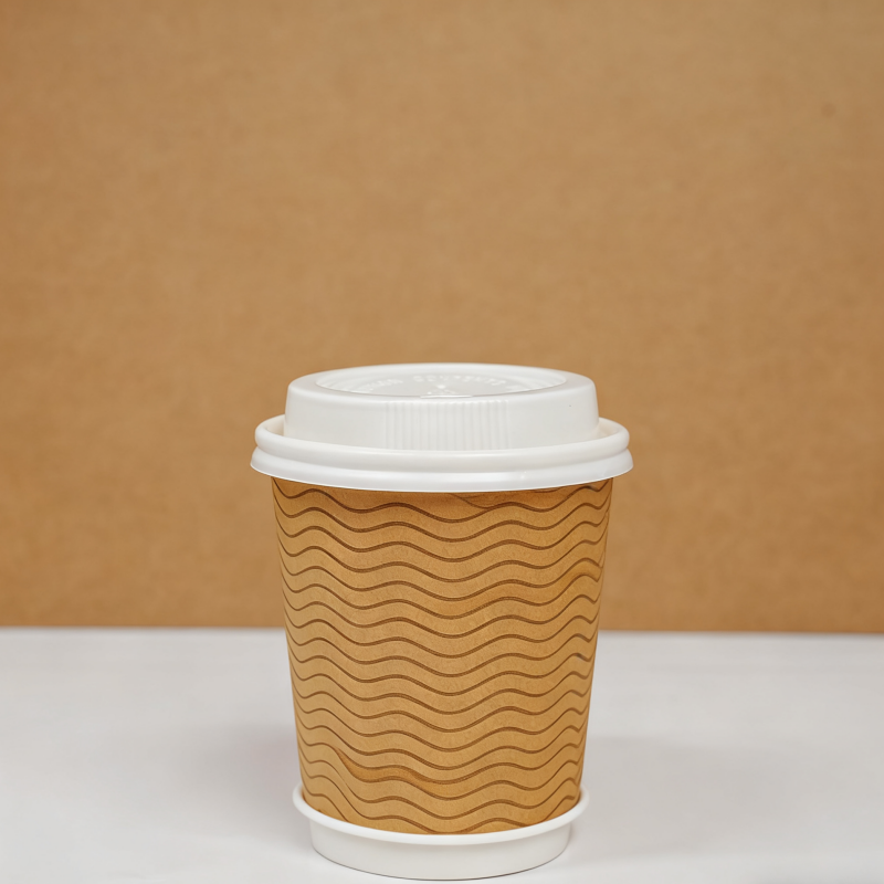 Customized printed logo eco-friendly food grade disposable single and double wall coffee paper cup