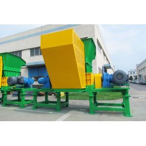 PLC Control Double Shaft Shredder For Plastic Recycling