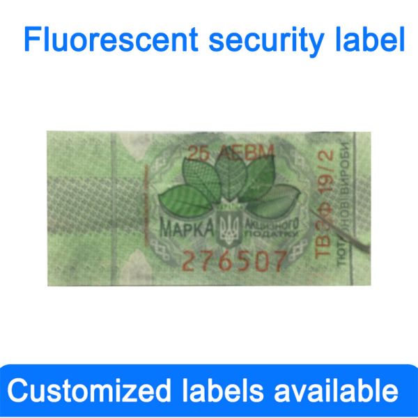 High Security Custom Tax Stamps With Adhesive And Holographic Features