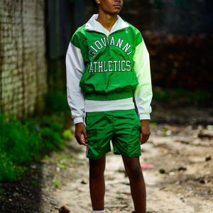 Summer Joggers Men Custom Embroidery Print Logo Windbreaker Half Zipper Nylon