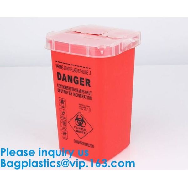 Biohazard Plastic Sharps Container,Hospital Biohazard Medical Needle Disposable