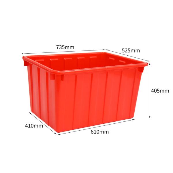 Buy 90l 120l 160l 200l 300l 400l Rectangular Nesting Poly Water Storage Tank Lightweight Injection Molded Plastic Express Storage Boxes Low Price Crates for Warehousing at wholesale prices