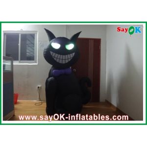 1m - 4m Inflatable Halloween Cat With Led-Lighting Bouncers Rentals