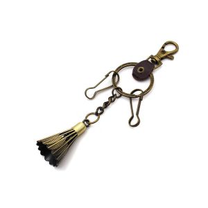 Silk screen printing Zinc Alloy Keychain Carabiner Badminton Keyring