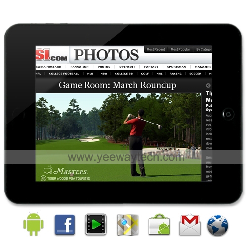 Cortex A8 - 8 Inch Touchscreen Android 2.2 (Froyo) WiFi Tablet (800MHZ)