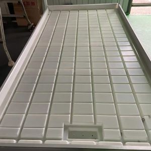 1.22x2.44m Ebb And Flow Rolling Bench Seedbed Abs Tray Gray Color For Drain