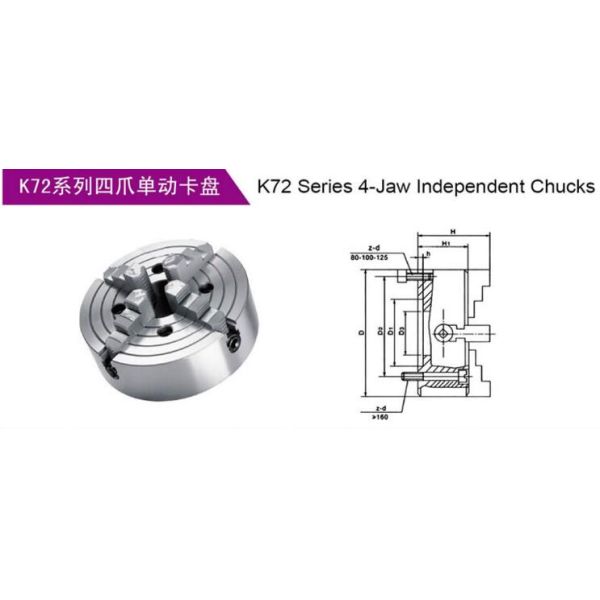 KM 4-jaw Independent Chucks