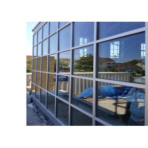 6063 T5 60um Film Glazed Aluminum Curtain Walls Section