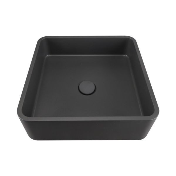 Buy Square Concrete Wash Basin With Matte Finish Without Overflow at wholesale prices