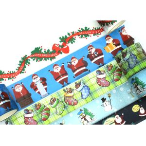 CMYK Christmas Patterns Festival Paper Sticker Roll