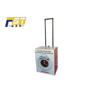 Glossy Printing Carton Trolley Box Sturdy Structure Environmental Friendly