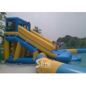 15m Dia. Pool Kids N Adults Big Inflatable Water Park On Land For Outdoor Rental