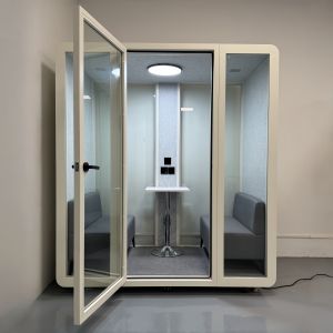 K212 Portable Soundproof Phone Booth with 35±5dB Sound Insulation and 7-Layer