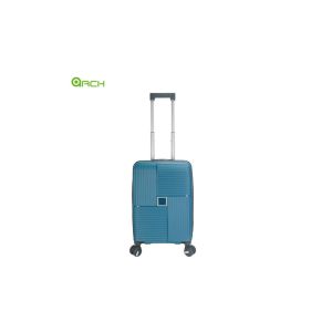 Manufacturer Cheap PP Travel Trolley Luggage with Double Spinner Wheels