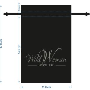 RoHS Custom Velvet Drawstring Bags , SGS printed Drawstring Jewelry Pouches