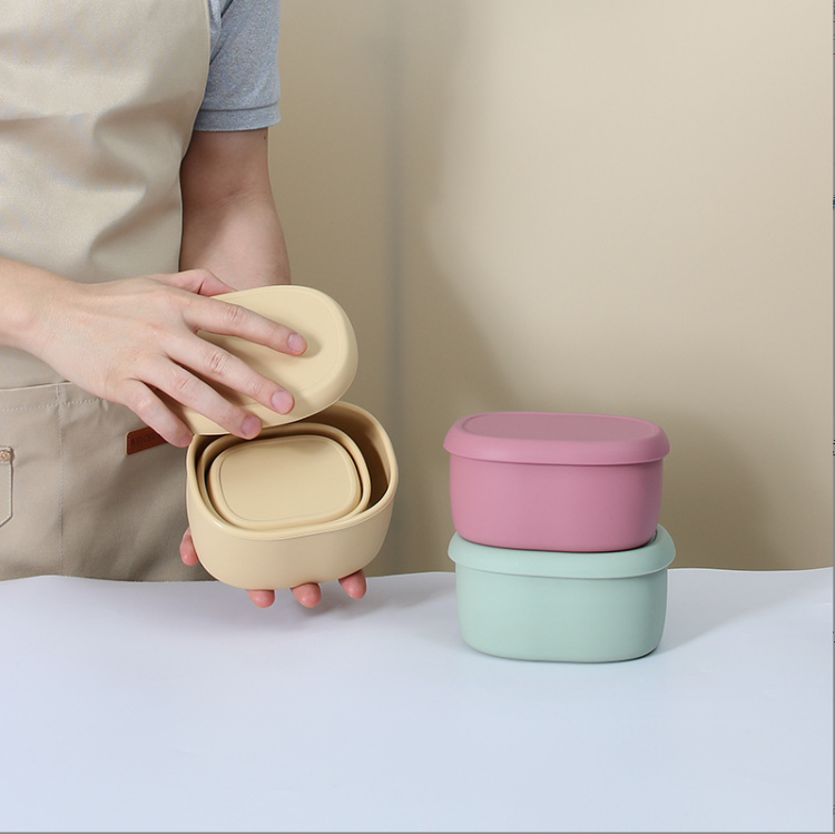 3pcs/set Custom Portable Bento Lunch Box Set with Microwavable Food Container Feature