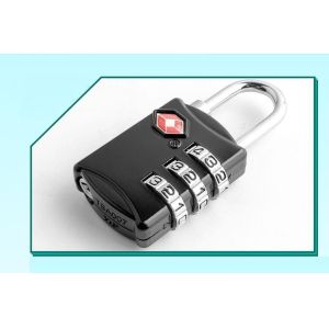 Zinc Alloy TSA 3-digital travel lock& black Tsa Luggage Lock& 59g Tsa Bag Number