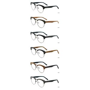 Handmade Acetate Retro Wood Copy Optical Glasses Frame MR 5309