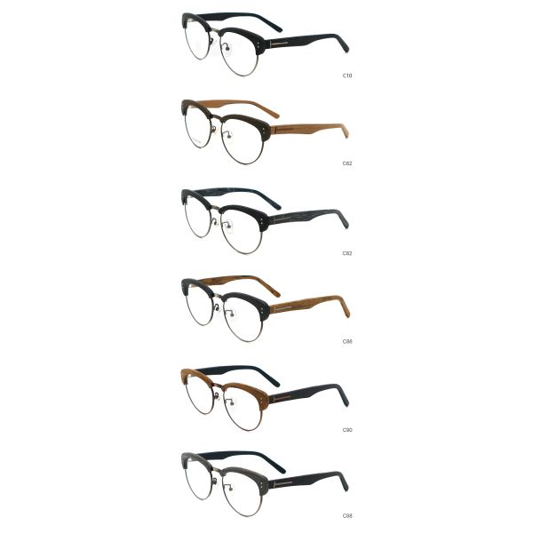 Handmade Acetate Retro Wood Copy Optical Glasses Frame MR 5309