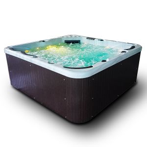 Pearl White 6 Seats Household Massage Bathtub Spa Hydropool Large Spa Tubs