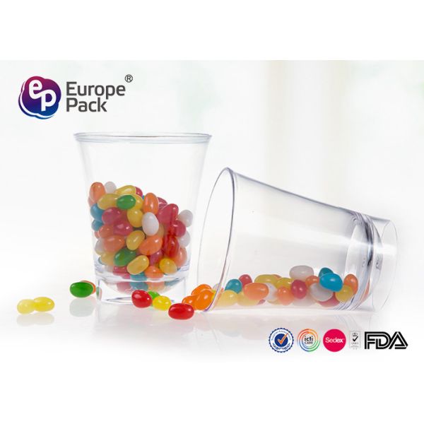 Buy 0.059 CBM Polystyrene Disposable Clear Plastic Cups With Lids at wholesale prices