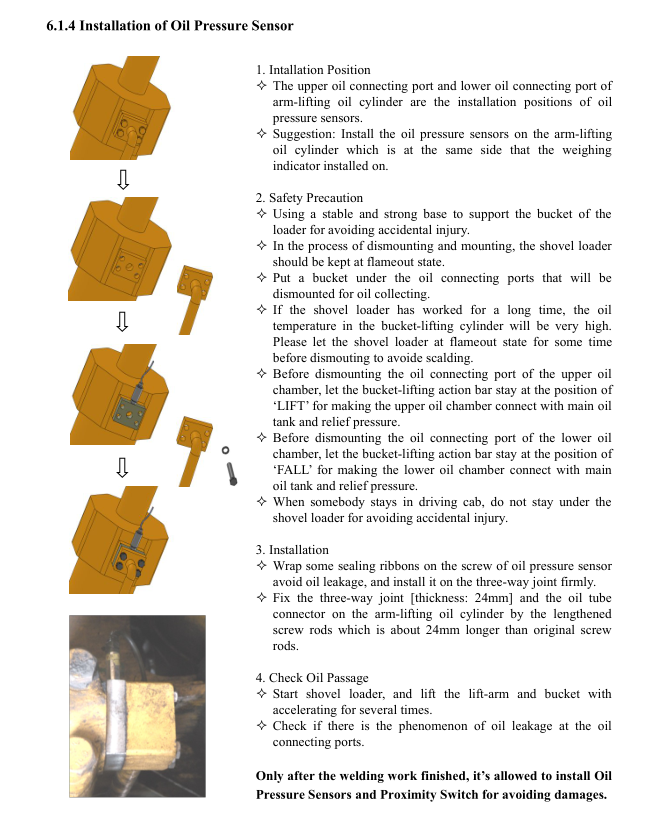10-Ton UWI Wheel Loader Scales Real Time Data Monitoring System