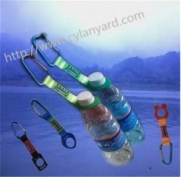 Functional polyester wrist lanyards with carabiner, Carabiner wrist strap with