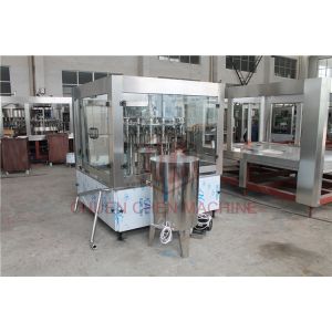 Juice Hot PET Bottle Filling Capping Labeling Machine / Plastic Bottling