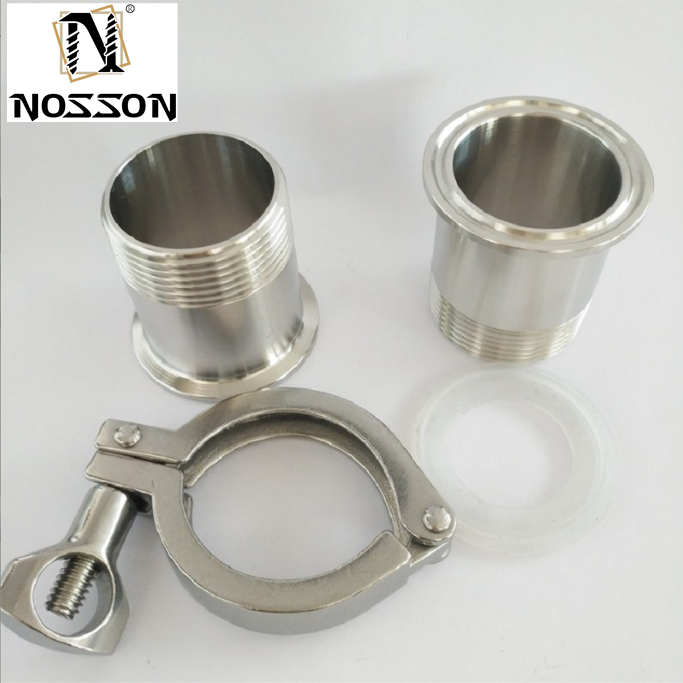 Casting Customized Support OBM 2inch Sanitary Pipe Clamp and Gasket for Tri Clamp Fittings in Stainless Steel 304/316