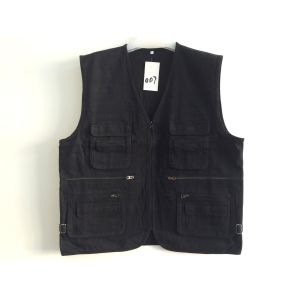 Quality vest, mens vest in 100% cotton, fishing vest, casual vest for sale