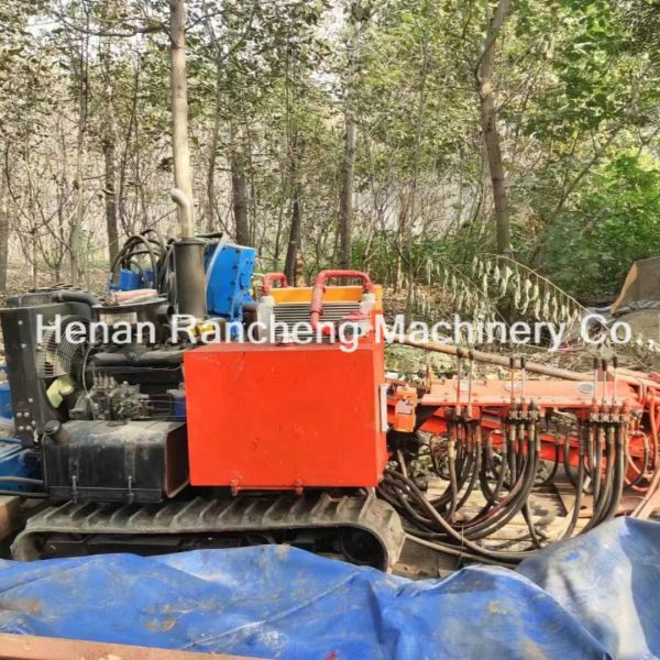 Buy 60-80m Depth Small Hydraulic Thrust Boring Machine With 32HP Diesel Engine at wholesale prices