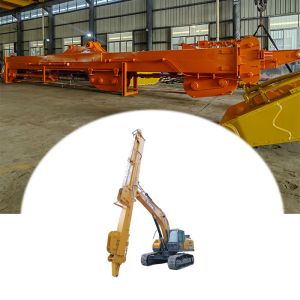 30M 32M Excavator Long Reach Boom And Telescopic Arm