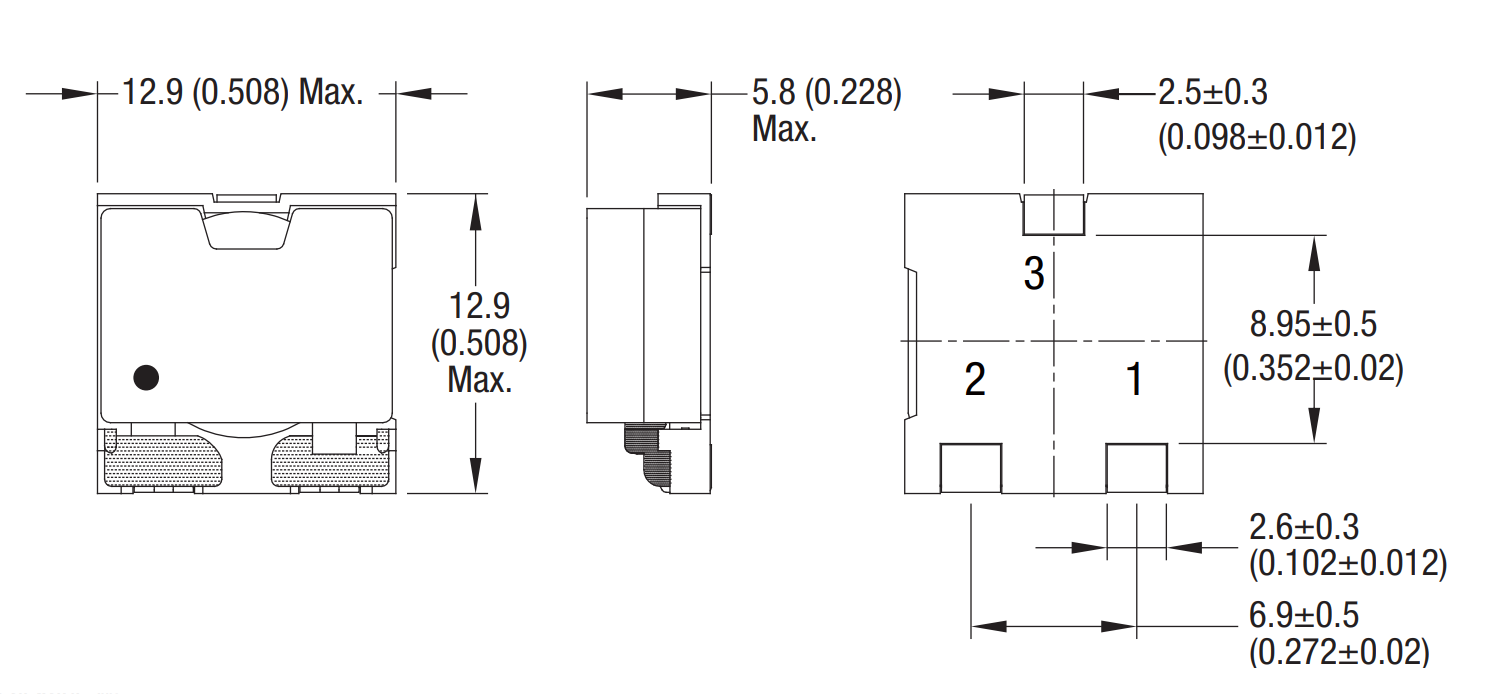 Flat Coil Wound Power Inductors For Data Processing Equipment 39S103C