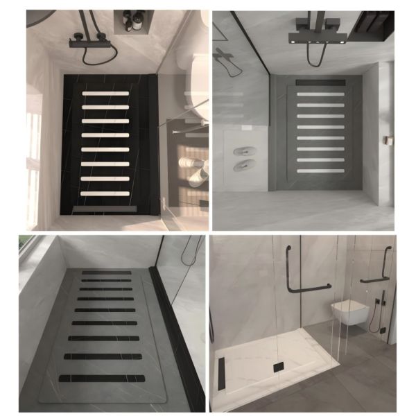 Marble Stone Shower Pan Movable Customized For Hotel And Household