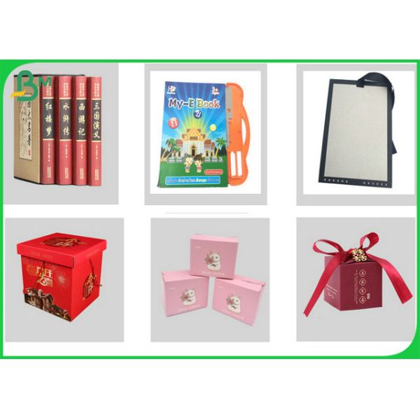 Rigid 858 x 900mm Bookbinding Laminated Cardboard With 2mm 3mm For Coating Boxes Rigid 858 x 900mm Bookbinding Laminated Cardboard With 2mm 3mm For Coating Boxes