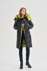 FODARLLOY Puffer Woman Winter Long Quilted Clothes Women's Down Jacket