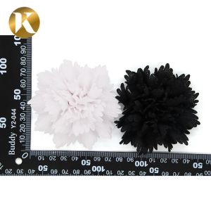 Ladies Custom Fashion Shoe Decoration 80*80mm Special Cloth Material