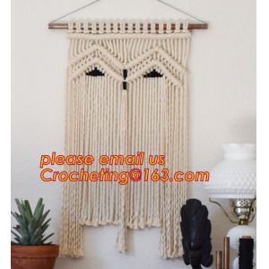 MACRAME FOLDABLE SCREEN, MACRAME WALL HANGING, MACRAME WALL HANGING, MACRAME