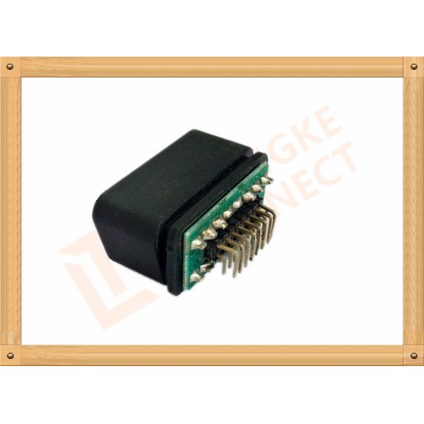 90 Degree Angle OBD Diagnostic Connector OBDII 16 Pin Male SOM014A