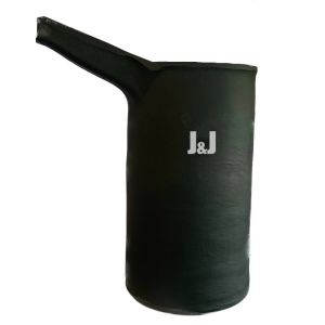 Quality Chemical Resistant Gold Melting Crucible 150kg Cylindrical Graphite Container for sale