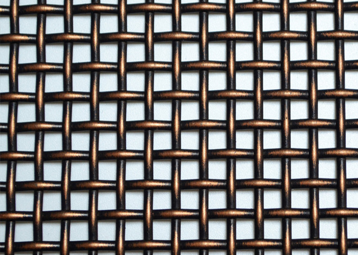 Quality 150cm SS304L Decorative Wire Mesh Grilles ISO9001 Bronze Metal Mesh for sale