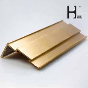 China Rustproof Brass Extrusion Profiles , C38000 Copper Frame Profile on sale