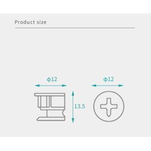 Carbon Steel Eccentric Cam Lock Invisible For Knockdown Furniture