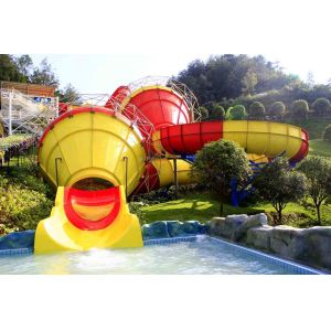 Funny Outdoor Park Water Slide Fiberglass Tantrum Valley For 480 Riders Per Hour