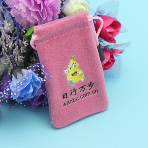 Drawstring Velvet Pouch Reusable Custom Jewelry Packaging Bag