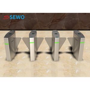High Speed Subway Station Turnstile , Pedestrian Speed Gates 45people/min